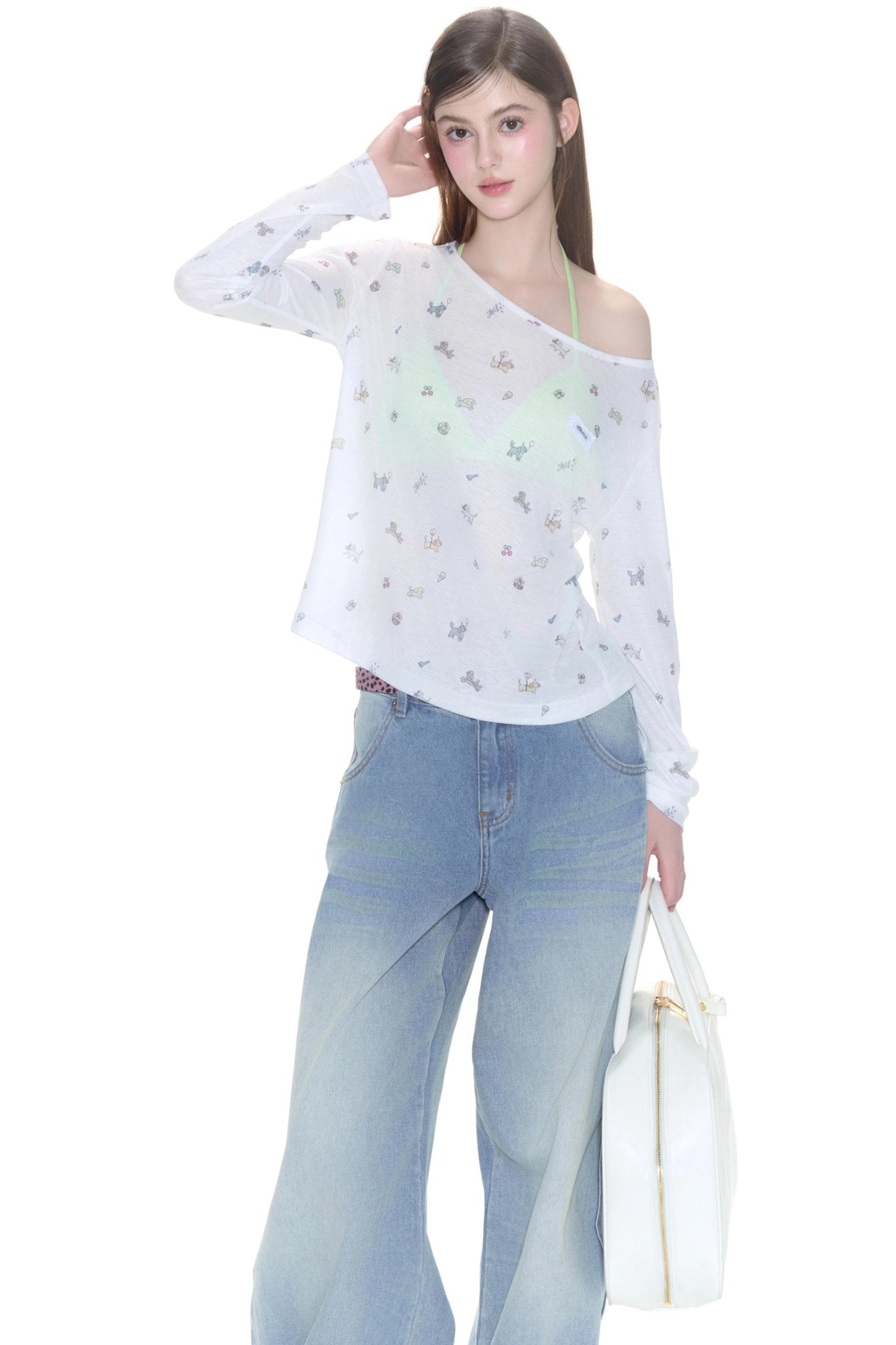 Long Sleeves Smock Top
