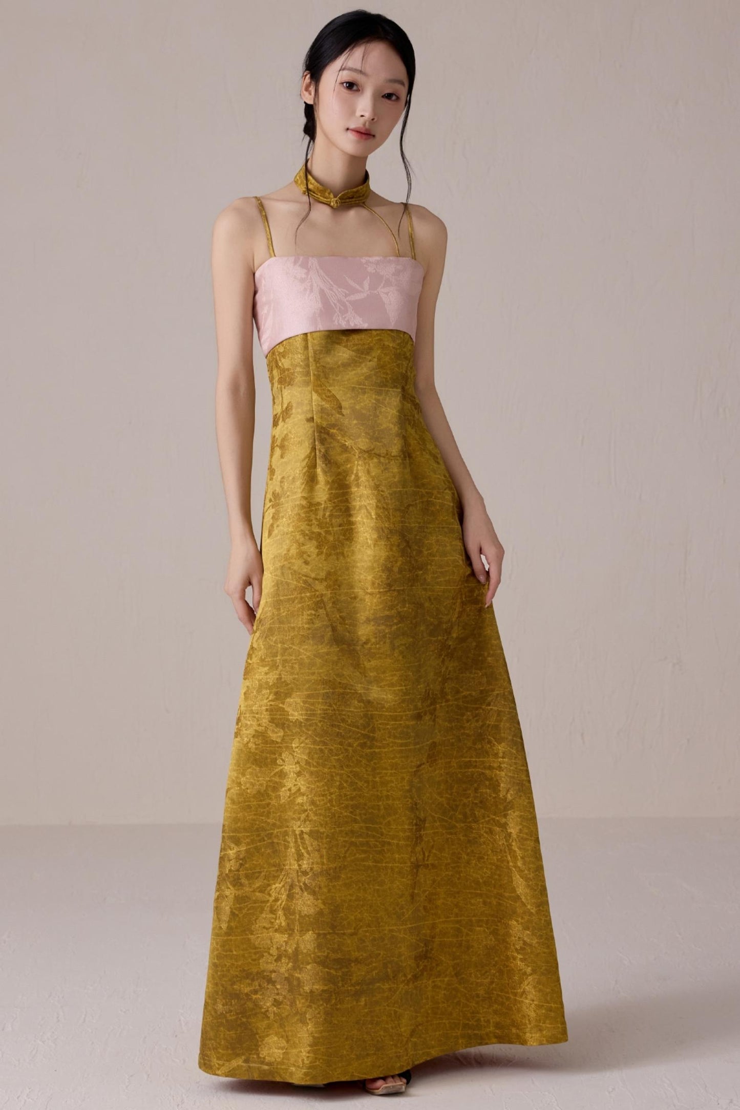 Summer Fusion Halter Dress