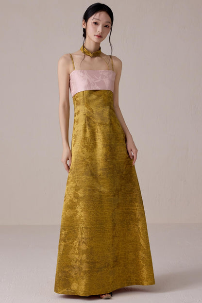 Summer Fusion Halter Dress