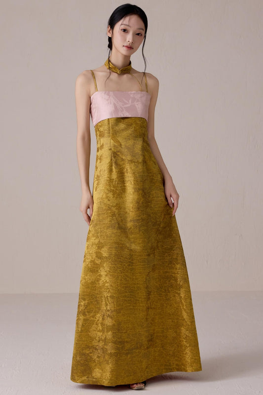 Summer Fusion Halter Dress