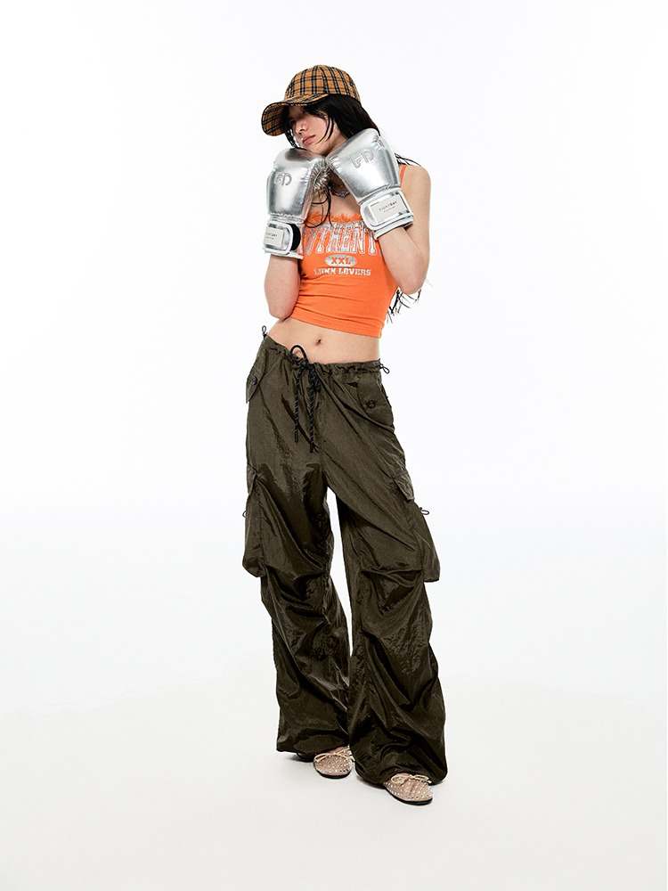 American Retro Parachute Cargo Pants