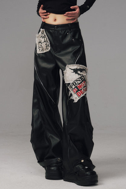 Lost Split Leather Pants