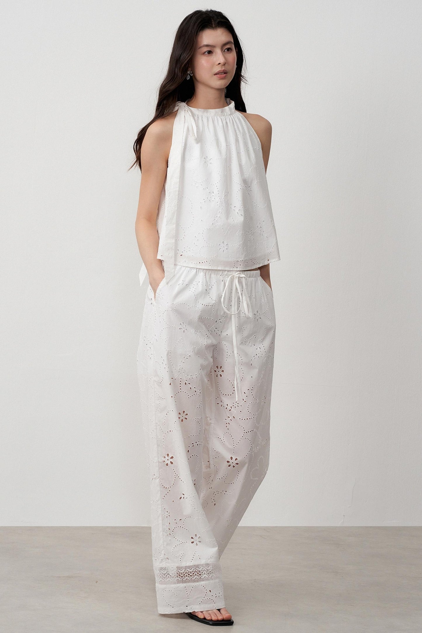 Resort Cut-Out Jacquard Camisole