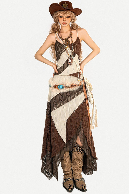 Vintage Art Girl Skirt Set-Up