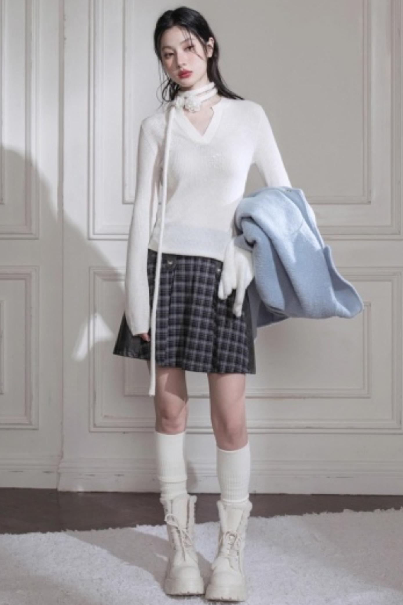 Sheep Wool Sequin Top