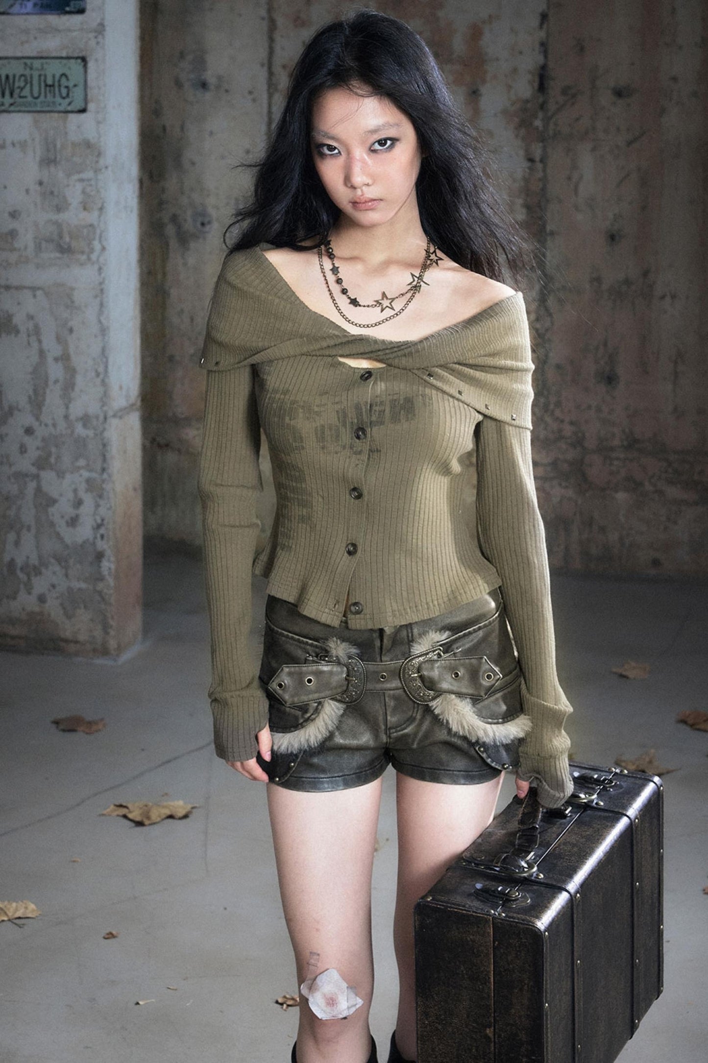 Twisted Diamond Knitted Top