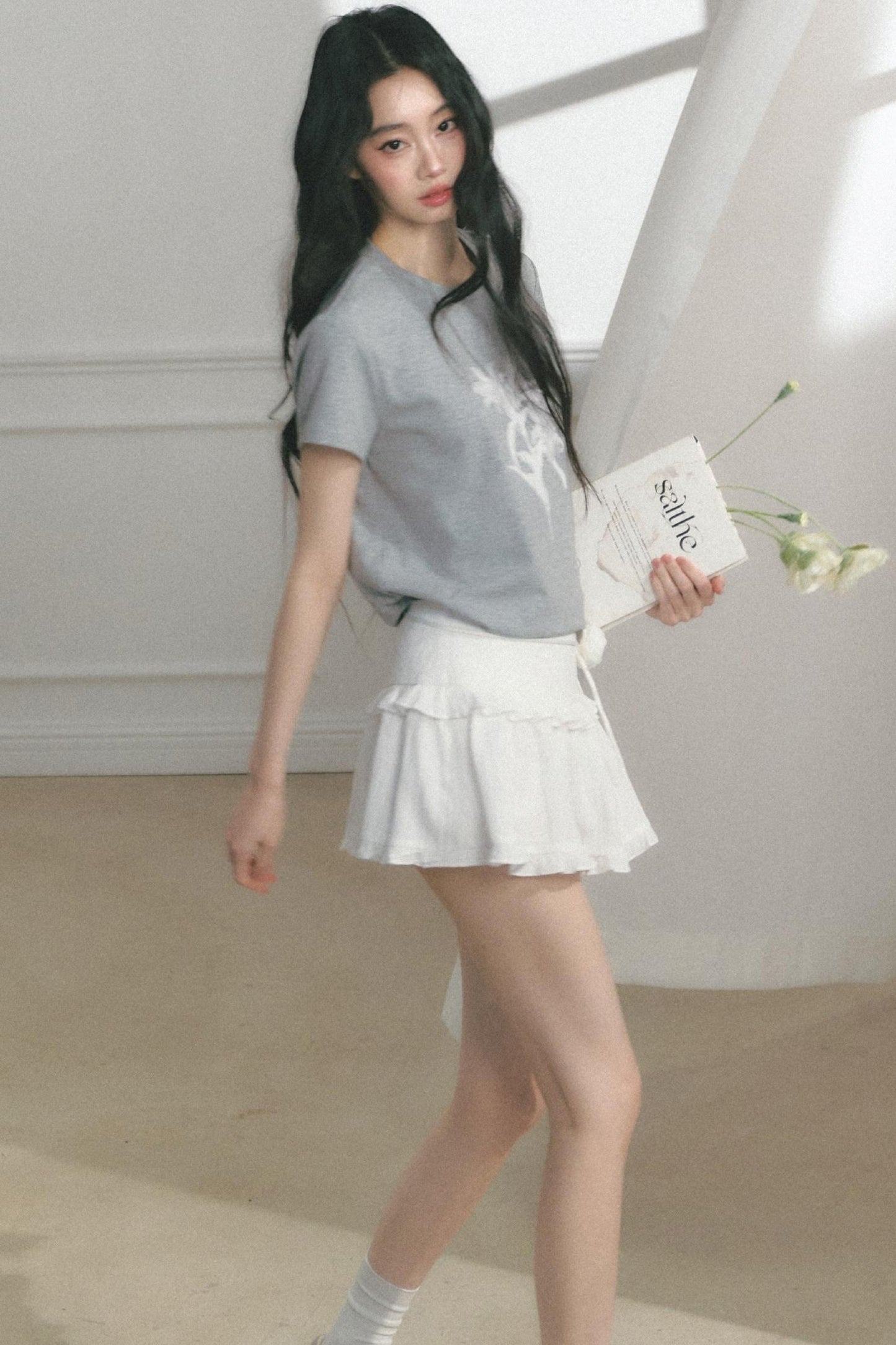 Floral Print Summer Short Sleeve Top