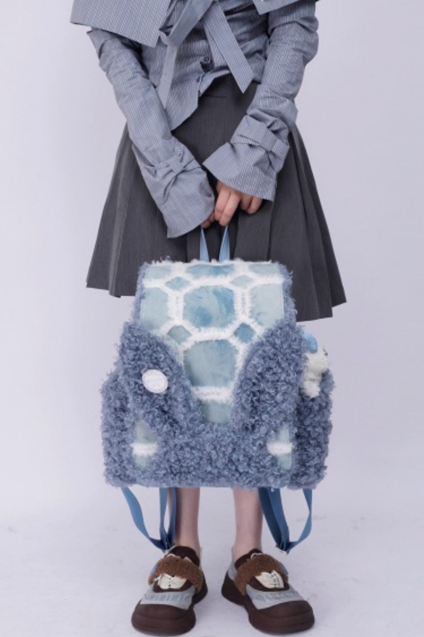 Furry Rabbit Ear Backpack