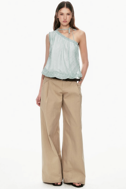 Mint Green Asymmetrical Top