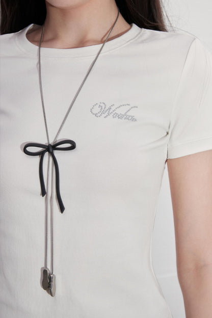 Solid Shoulder Hot Drill T-Shirt