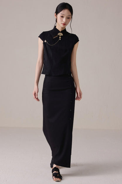 Black High-Waist Skirt