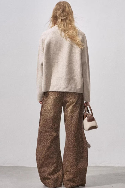 Mushroom Letter Knit Sweater