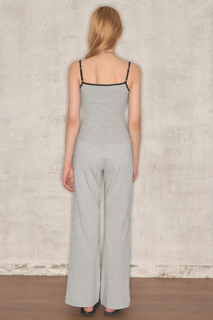 Summer Color-Block Wide-Leg Pants