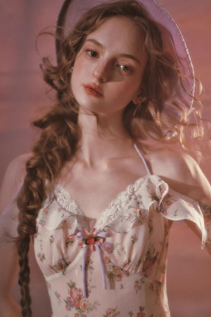 Starry Wisteria Lace Dress