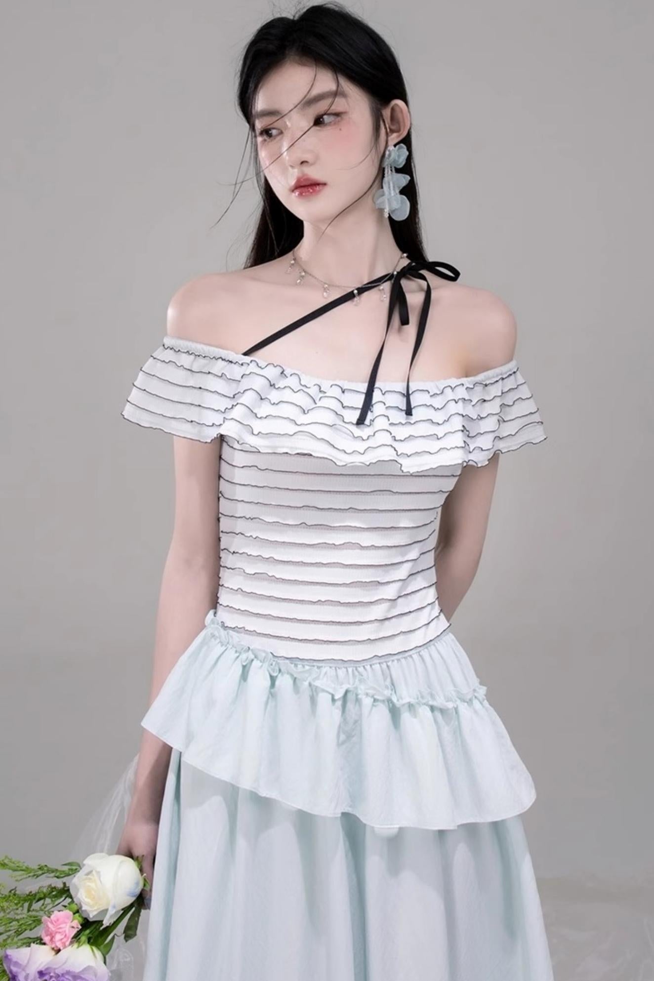 Aurora One-Shoulder A-Line Dress