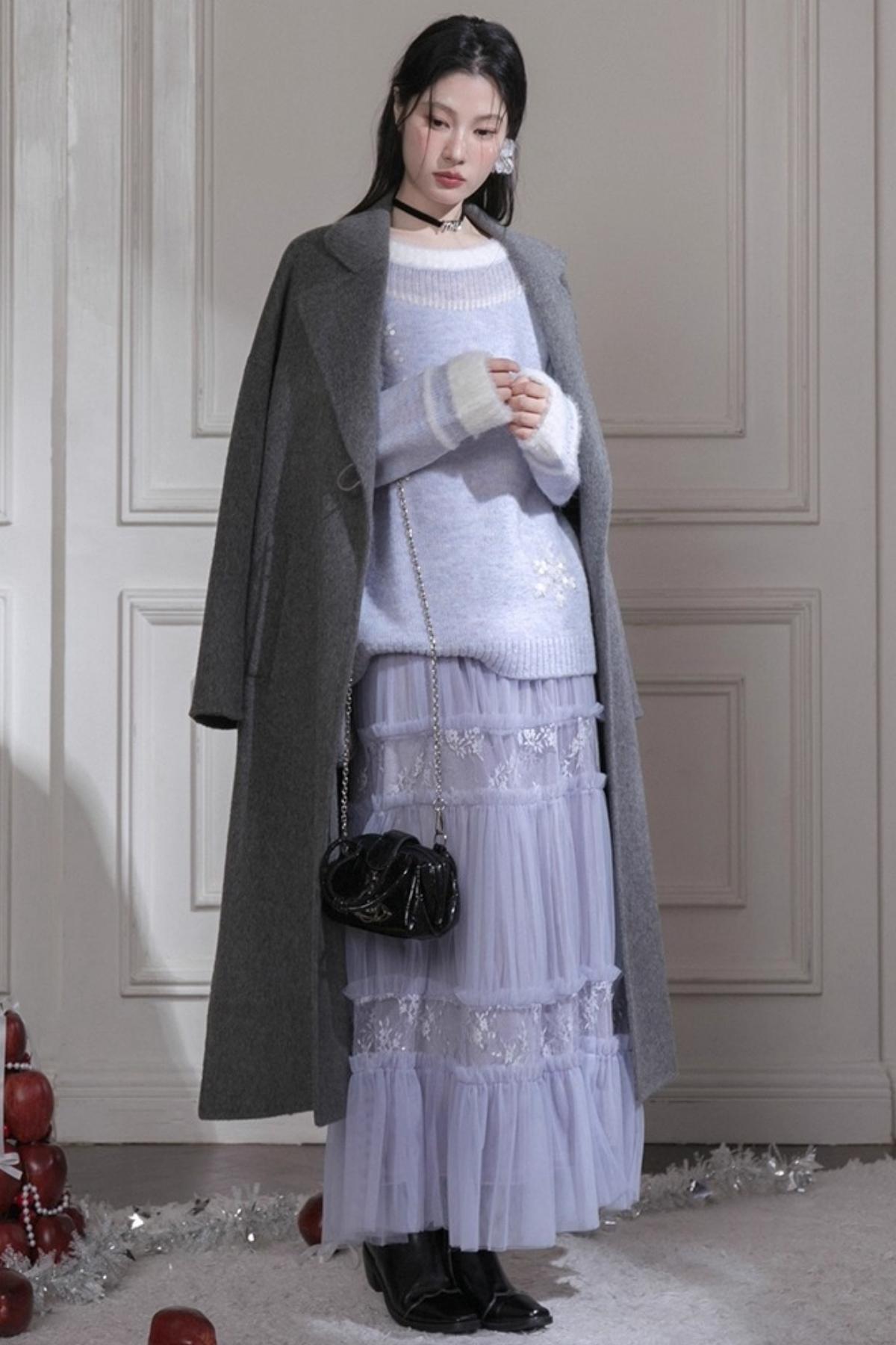 Layered Dreamy Velvet Skirt