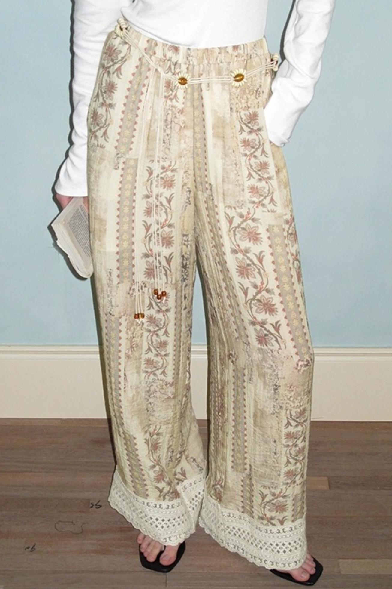 Neoclassical Vintage Lace Pants