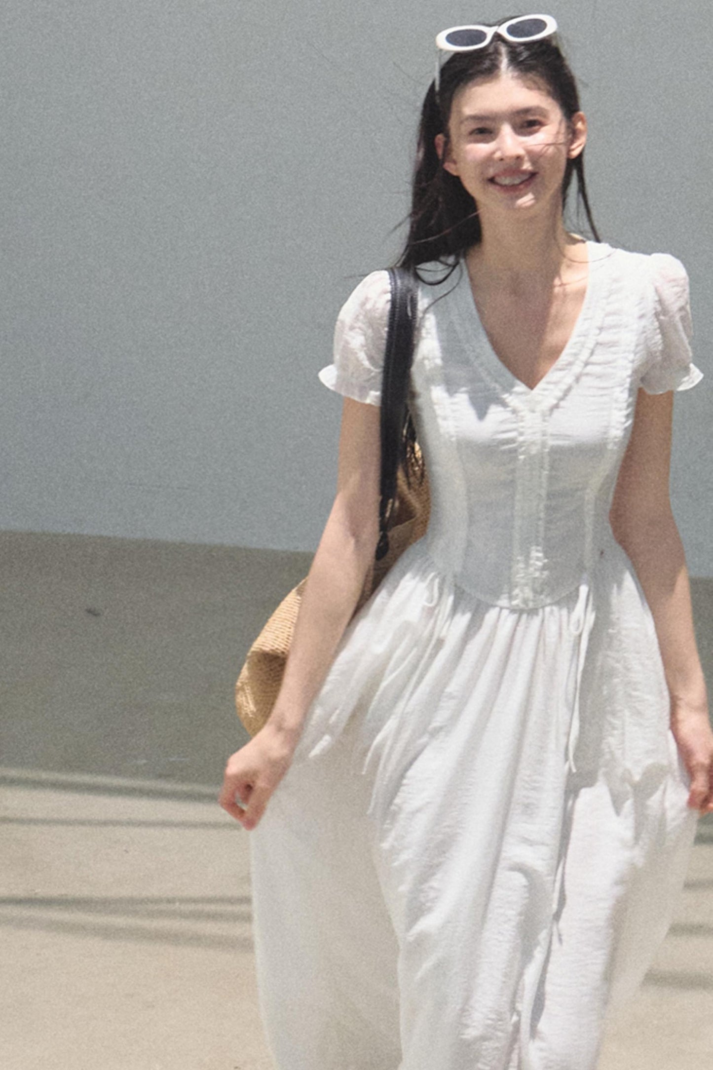 Blue Hour V-neck Dress