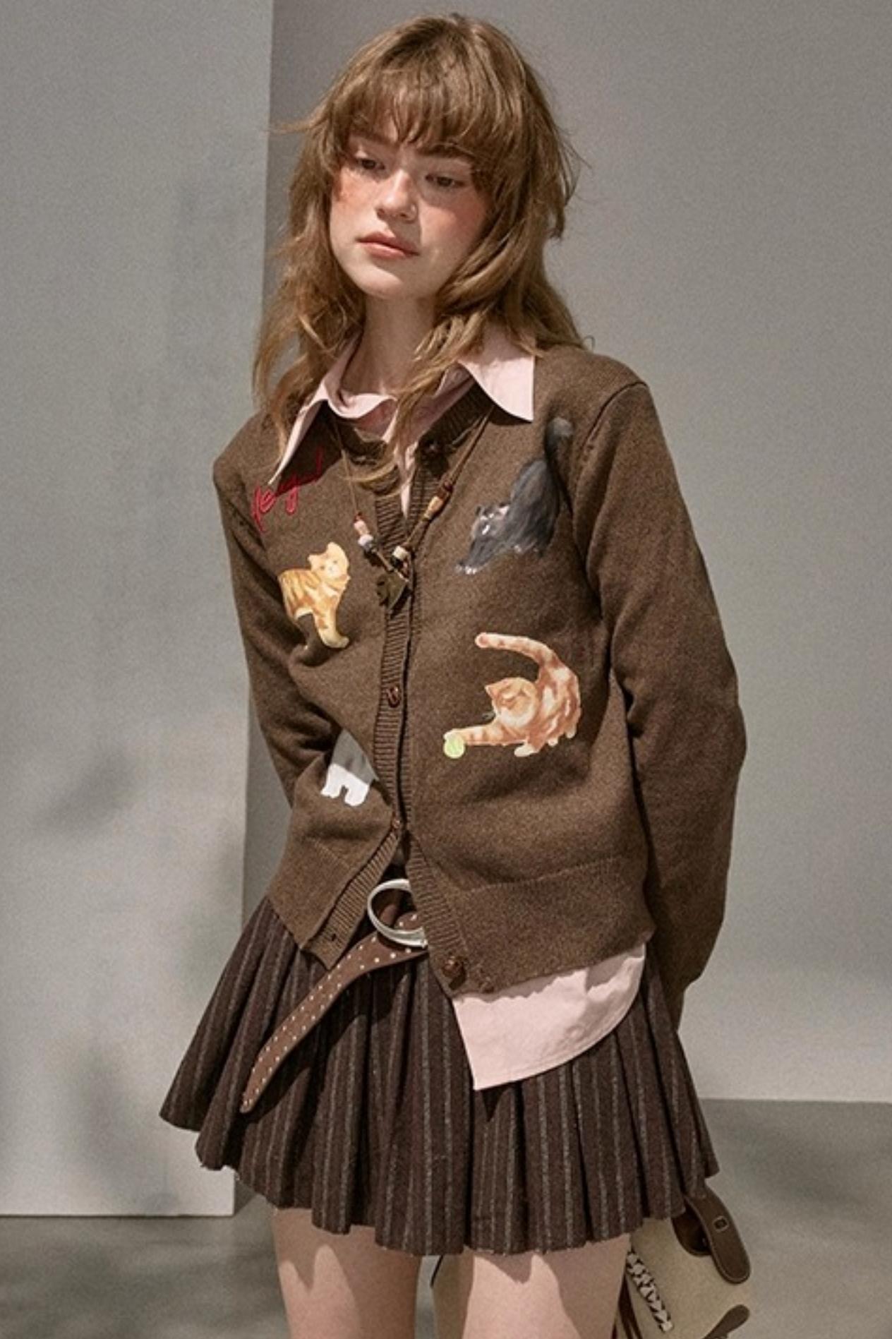 Sweet Kitten Knit Cardigan