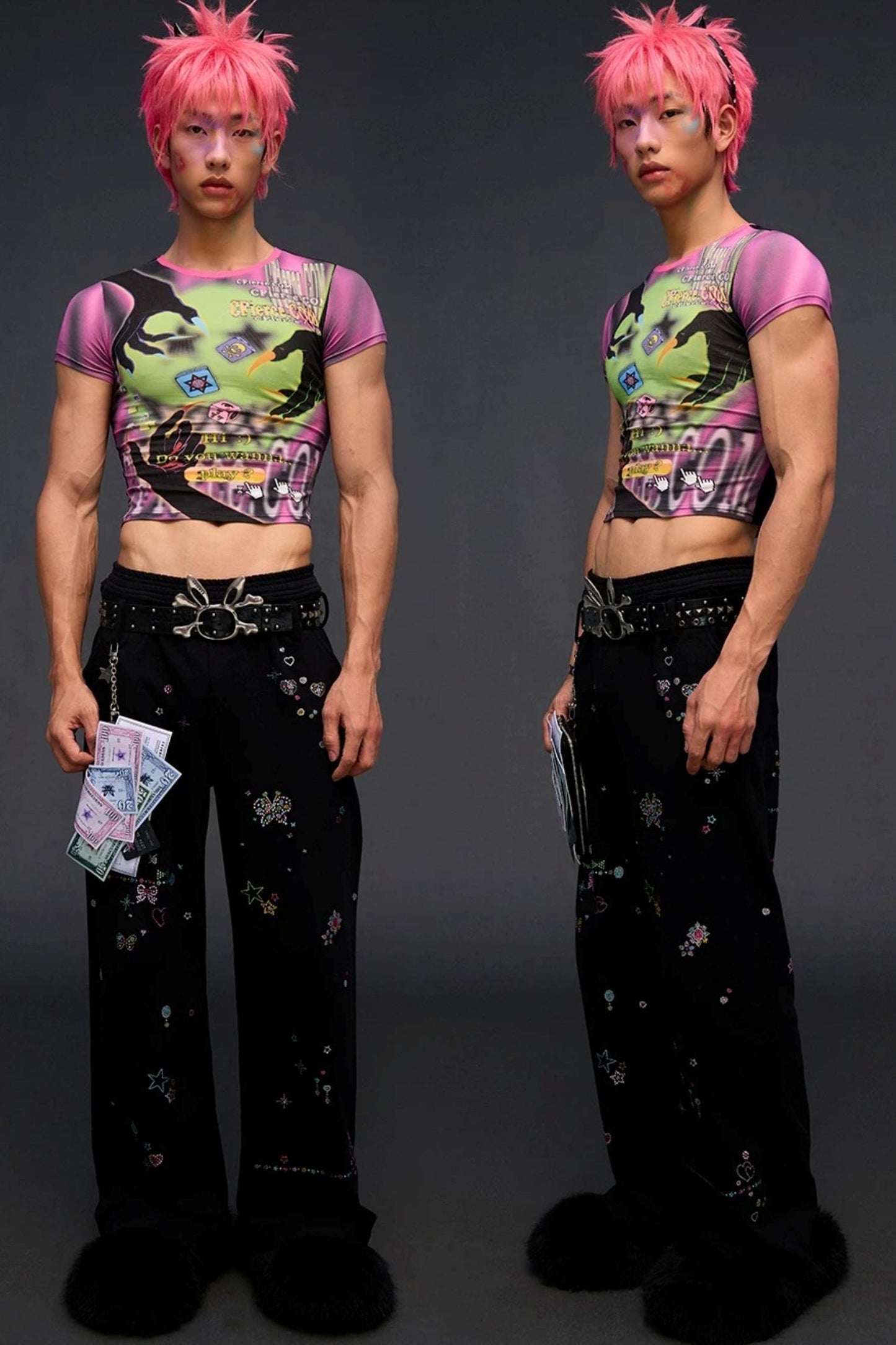 Demon Game Print Blouse