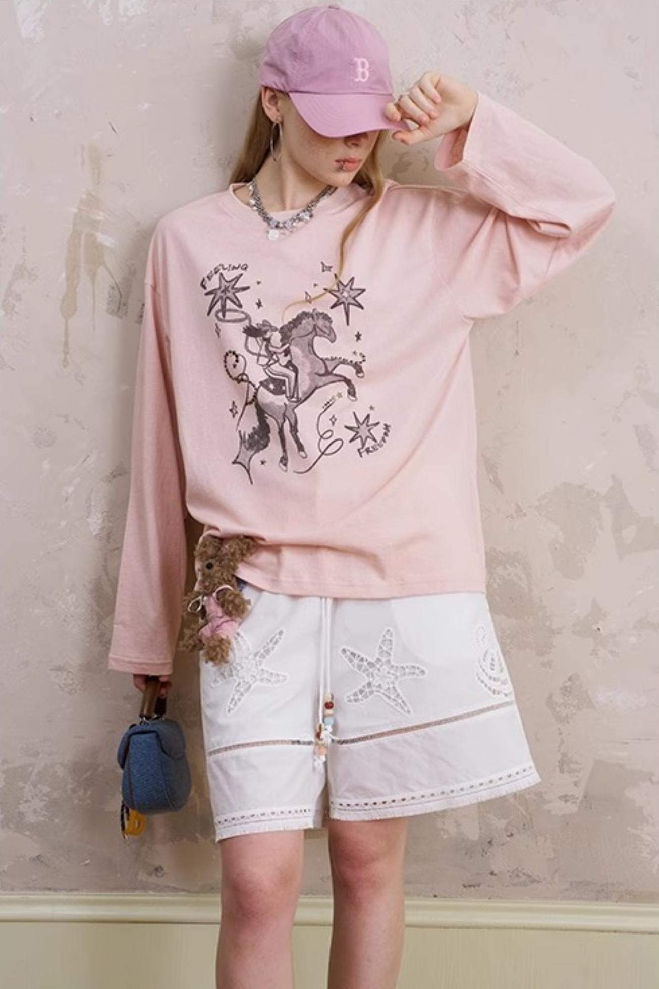 Airy Embroidered Summer Shorts