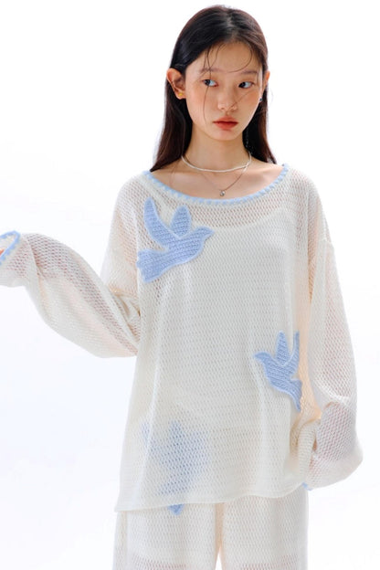 Original Embroidery Knitted T-Shirt