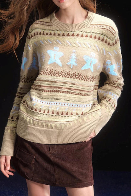 Gingerbread Fair Isle Sweater Set