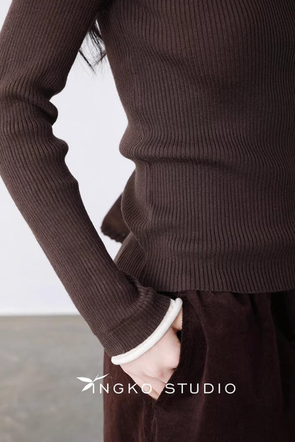 Autumn Leaf Color-Block Sweater