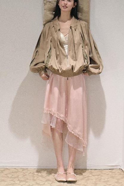 Naia Organ Acetate Skirt