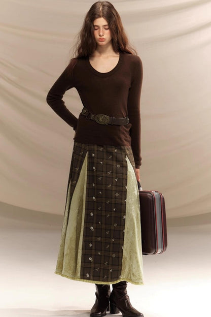 Versatile U-Neck Knitted Base Layer Top