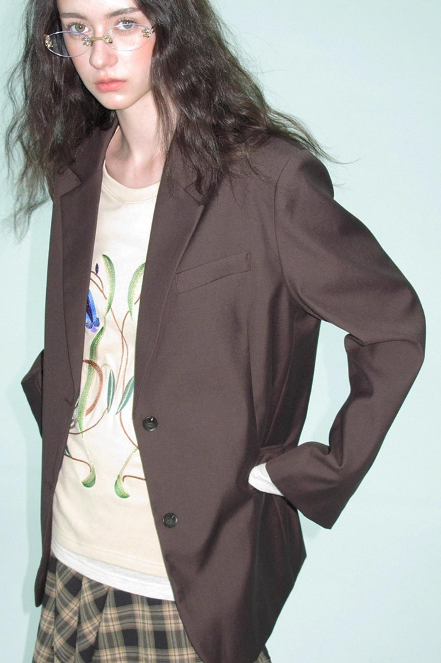 Vintage Autumn Shoulder Pad Blazer