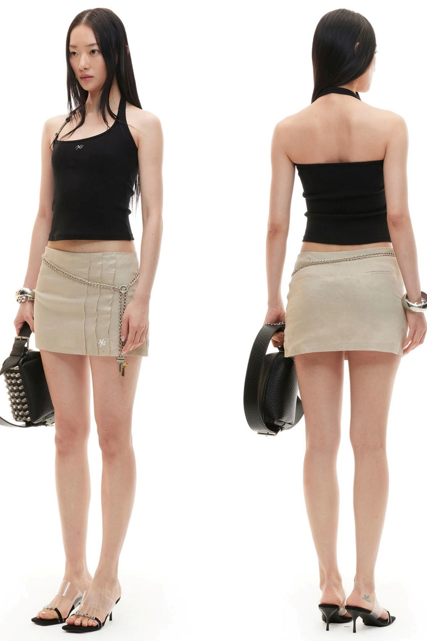 Lyocell Linen A-Line Skirt