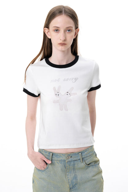 Bunny Rhinestone Tee