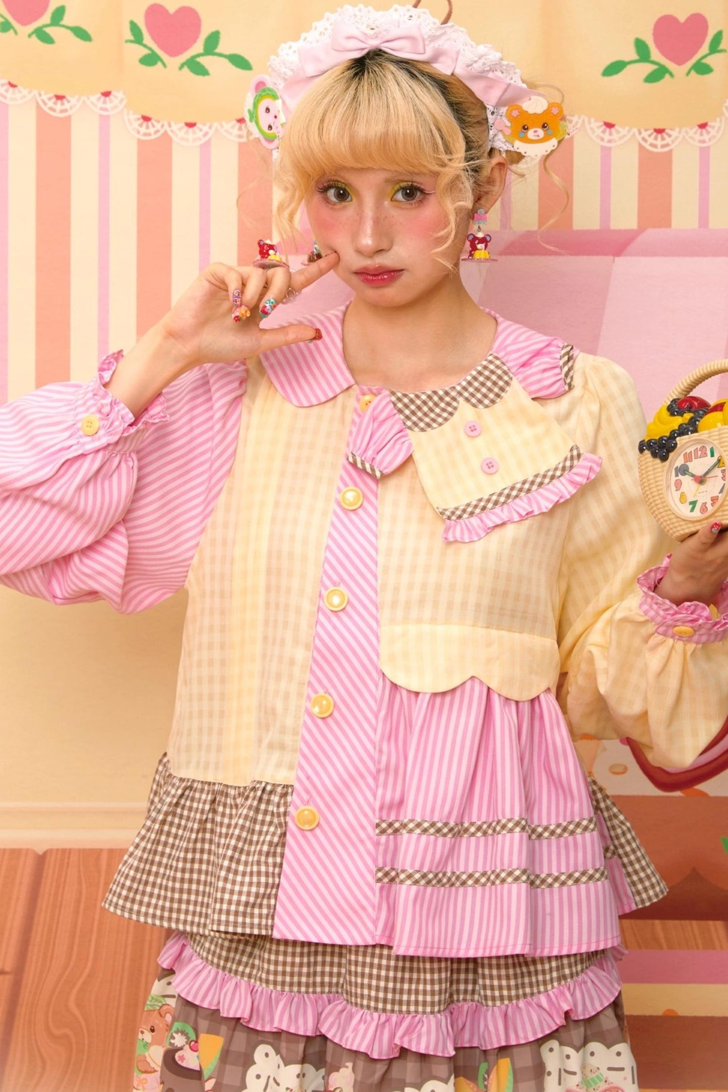 Honeydew Splicing Shirt