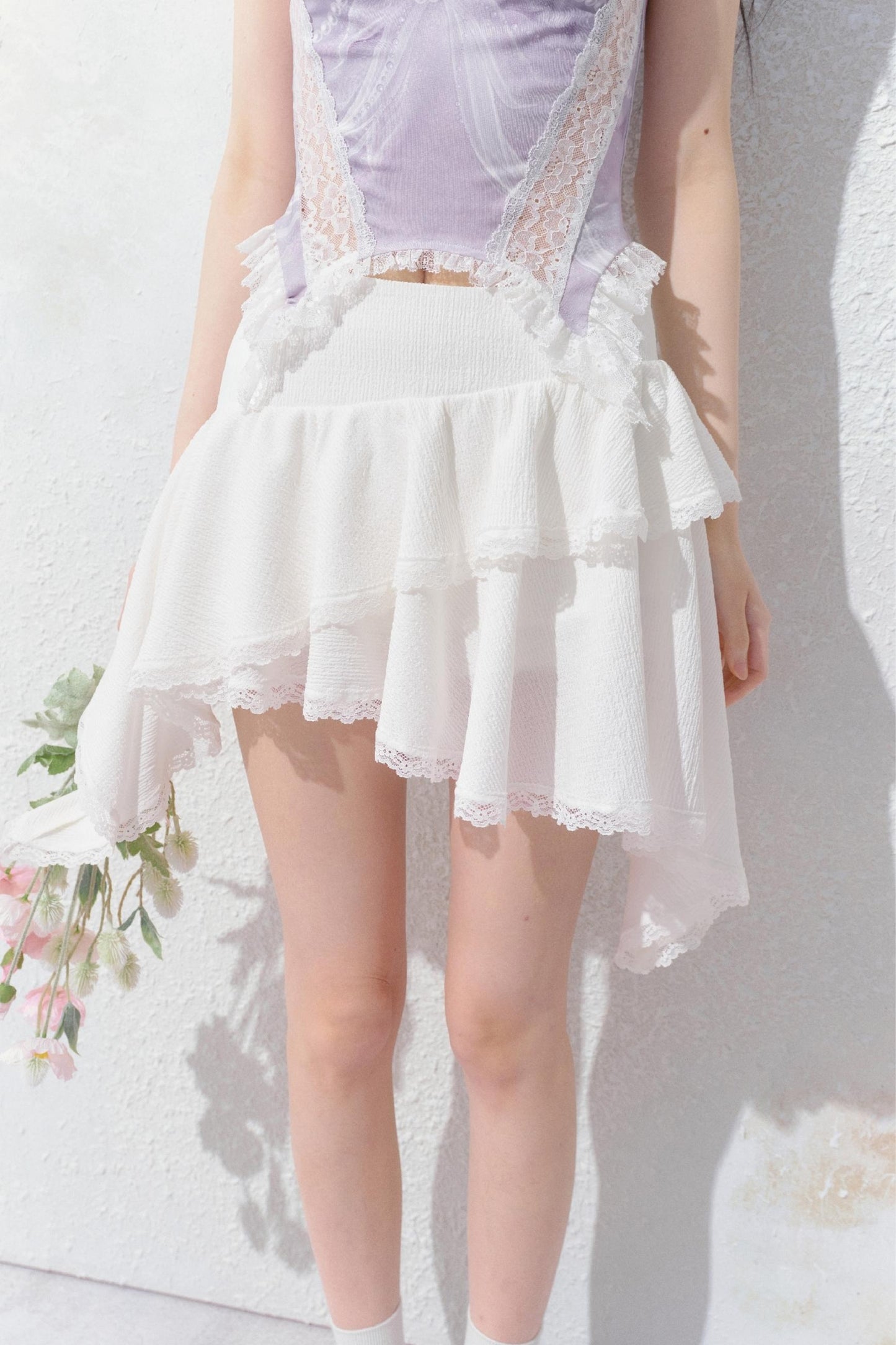 Romantic White Skirt