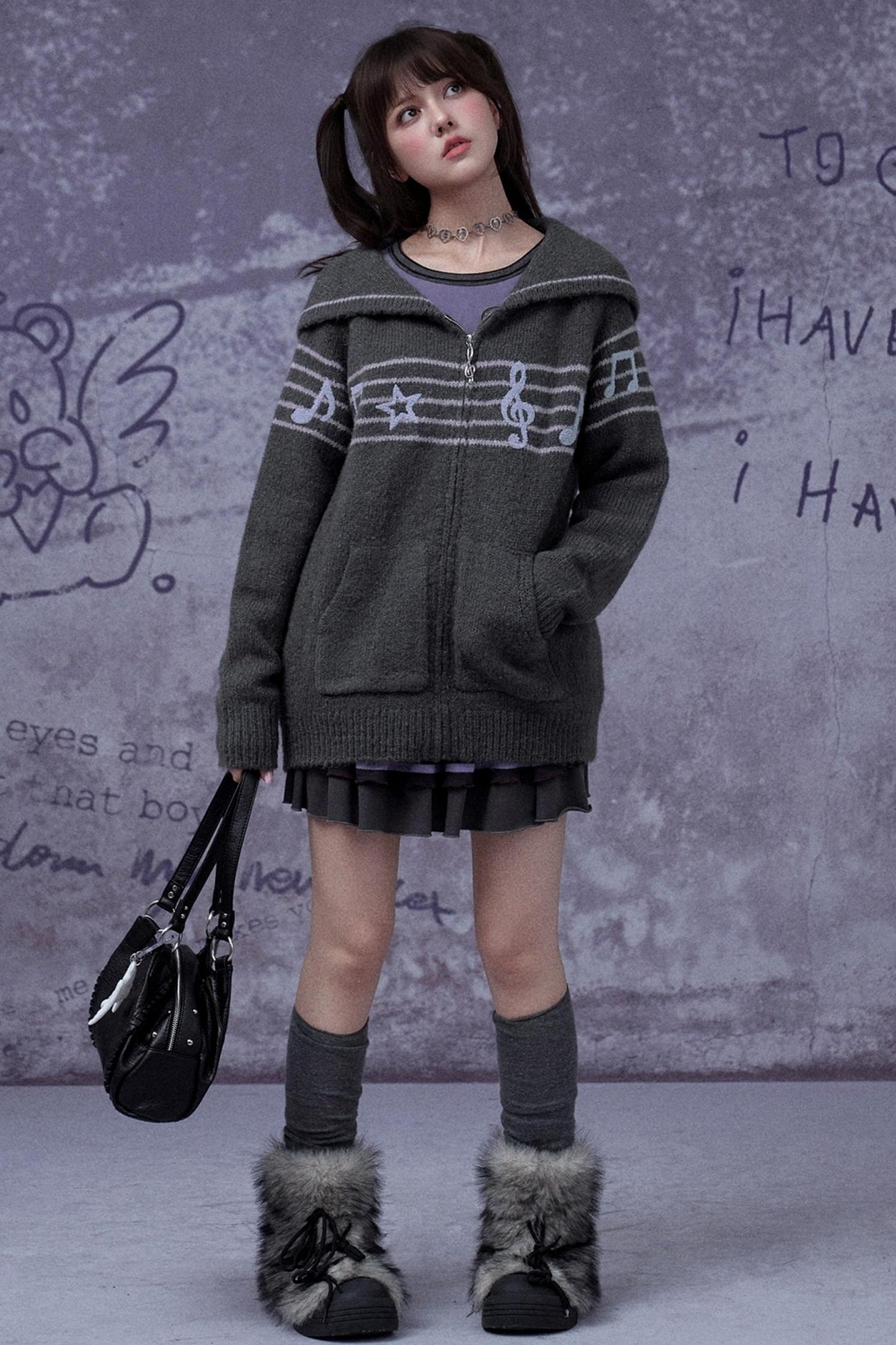 Sweet Cool Lapel Sweater