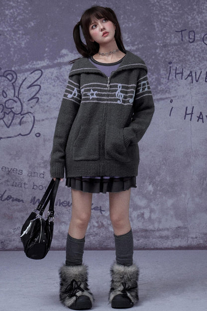 Sweet Cool Lapel Sweater