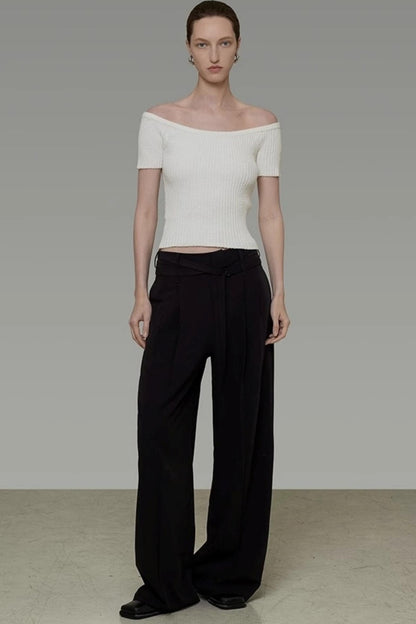 One-Shoulder Knit Top