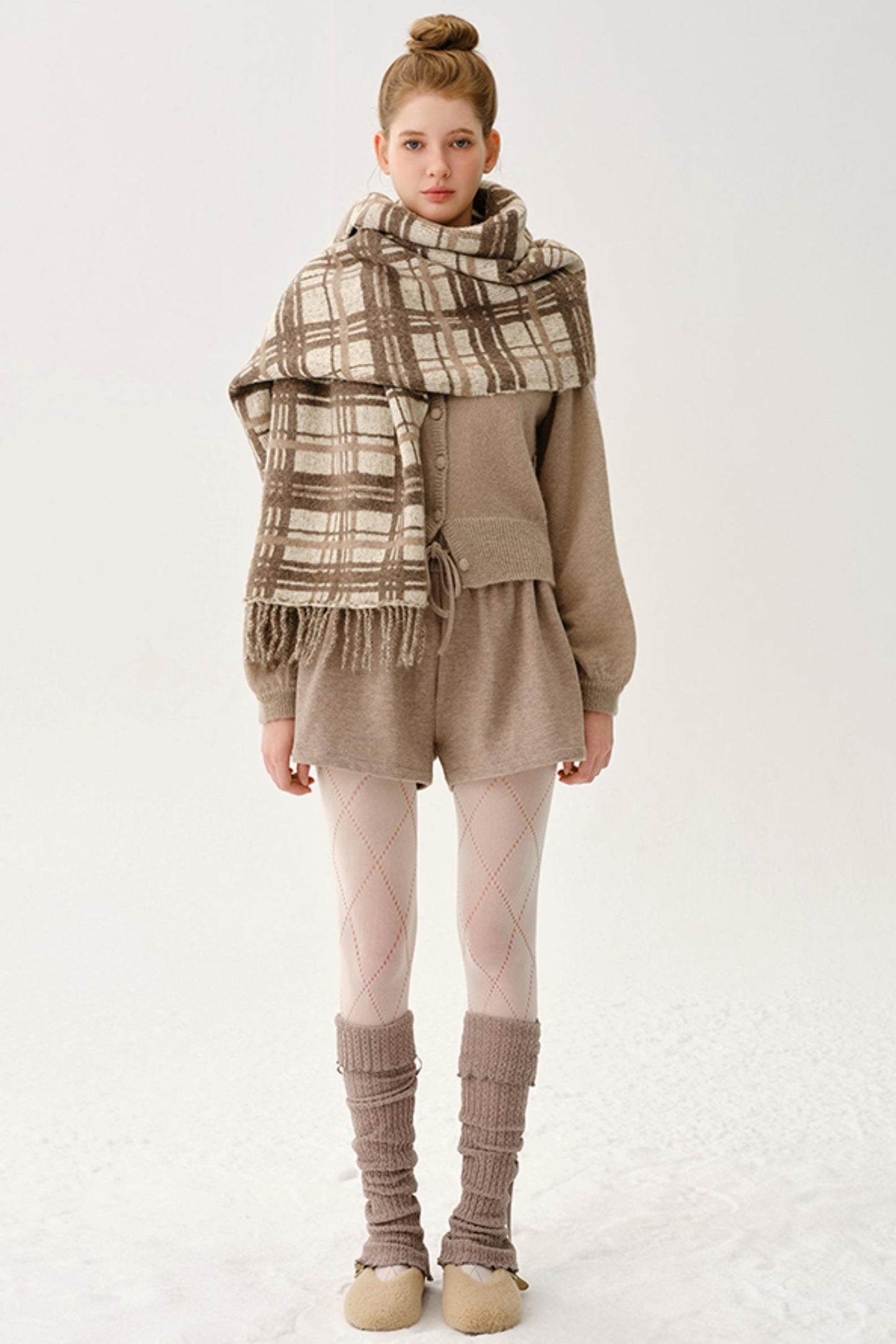 Corduroy Elastic Knit Pants