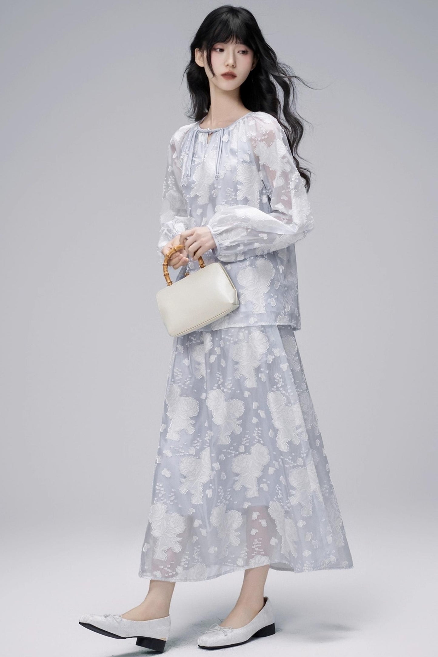 Autumn Jacquard Skirt Set