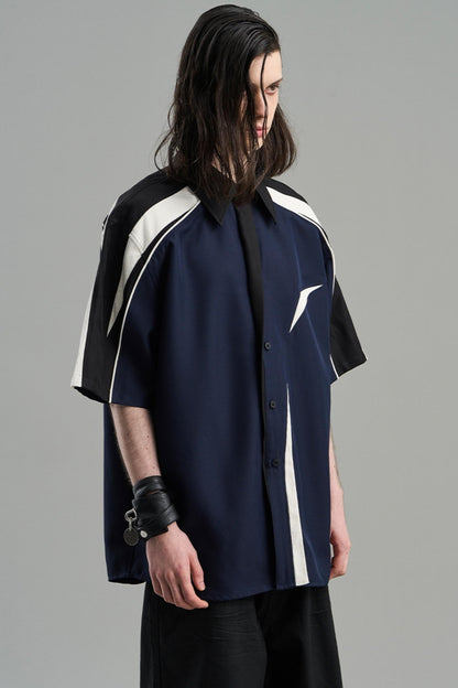 Asymmetric Color Shirt
