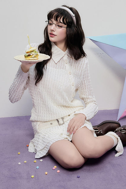 Hollow Lace Spring Halter Dress