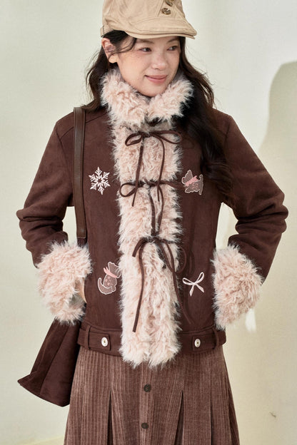 Original Suede Bow Coat