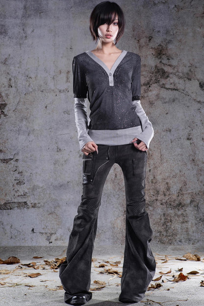 Original V-Neck Knitted Top