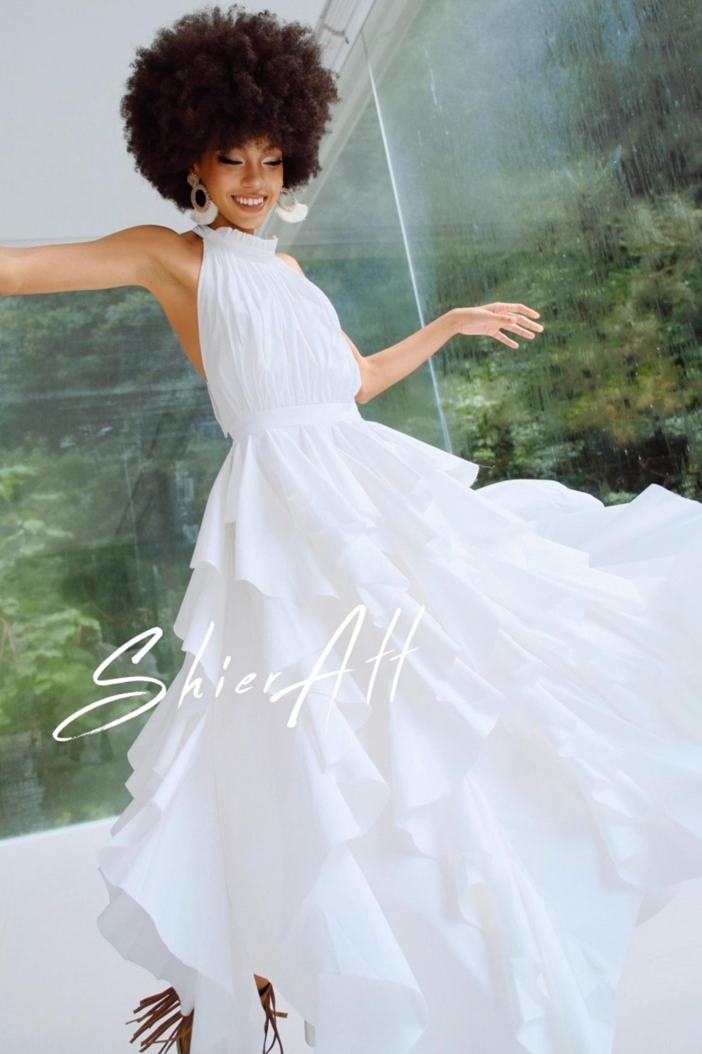 Wild Moonlight Halterneck Dress