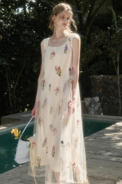 Double Layer Halter Dress