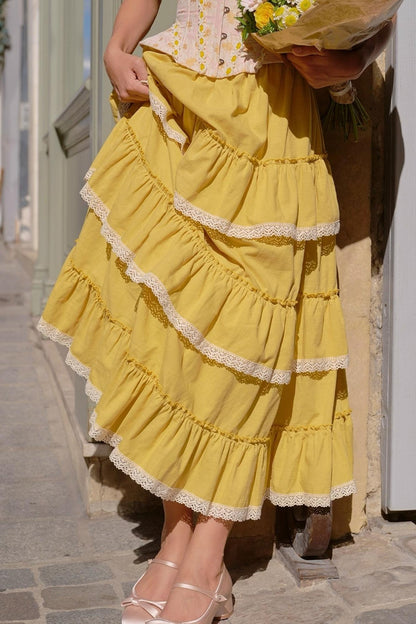 Flower Lace Skirt Set-Up