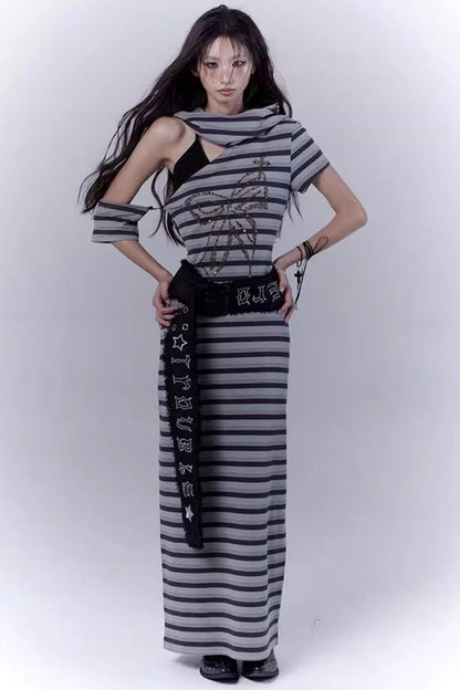 Striped Wasteland Dress Set-Up