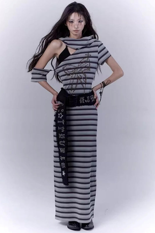 Striped Wasteland Dress Set-Up