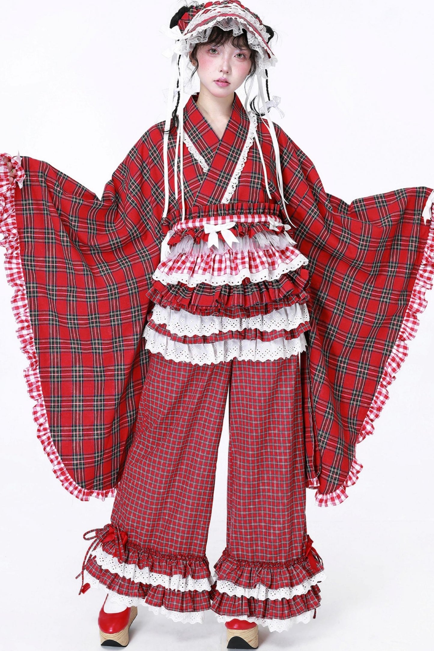 Lolita Style Plaid Long Pants